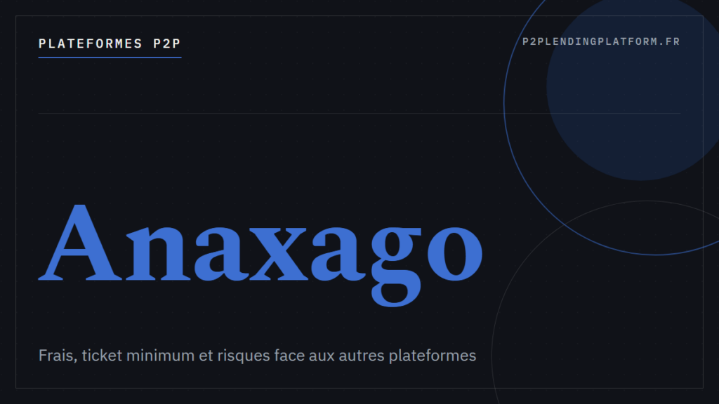 Comparaison Anaxago vs autres plateformes : frais, ticket minimum et risques avec Maclear